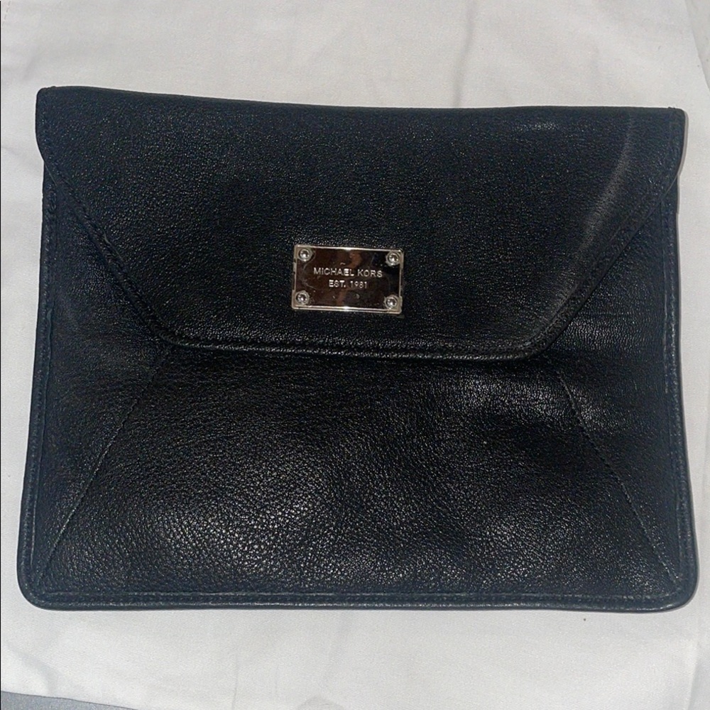 Michael Kors Black Envelope Clutch